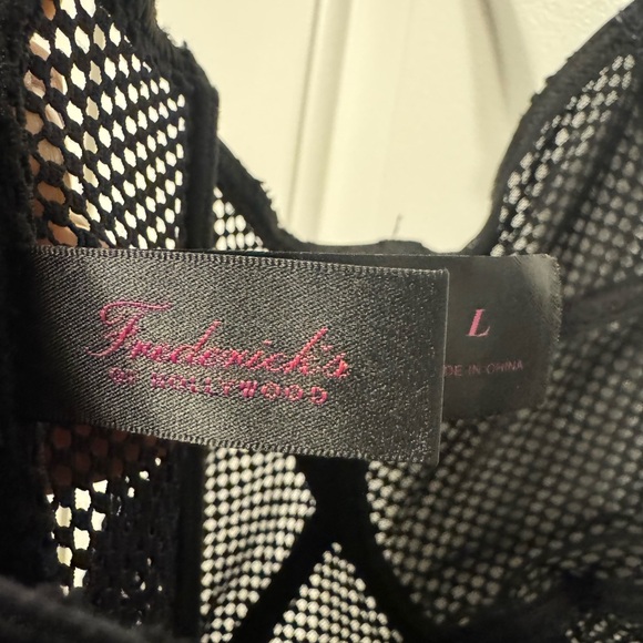Frederick's of Hollywood Black Mesh Bustier - Picture 2 of 2
